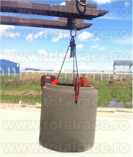 Clesti de ridicat , dispozitive de ridicare tuburi beton - 4
