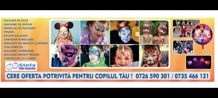 Mascote, pictura pe fața, pinata, tobogan, baloane cu lumini - 1