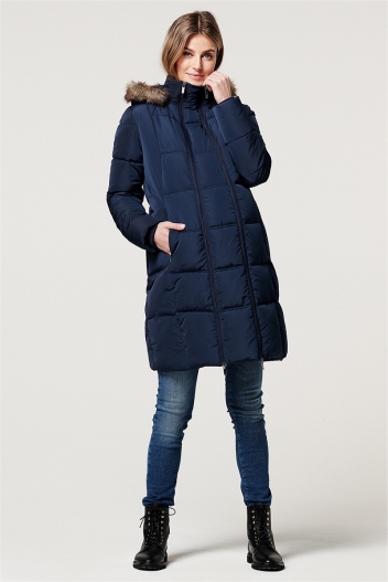 Geaca pentru gravide 3in1 impermeabila bleumarin New Anna - 3