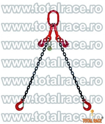 Dispozitive de ridicare din lant cu 2 brate cu carlige rotative cu siguranta - 2