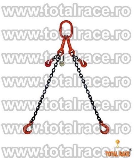 Dispozitive de ridicare din lant cu 2 brate cu carlige rotative cu siguranta - 4